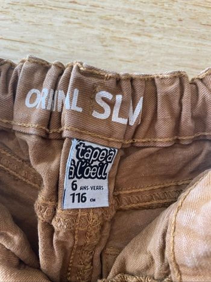 Pantalon camel slim taille 6 ans - photo numéro 5