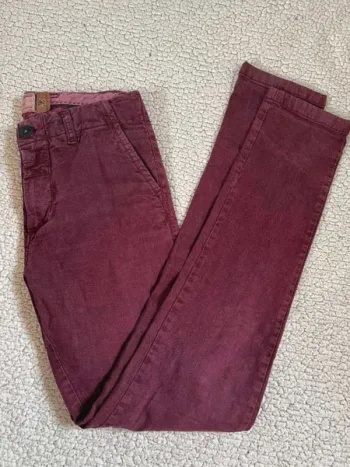 Chino  rouge  bordeaux  28  38
