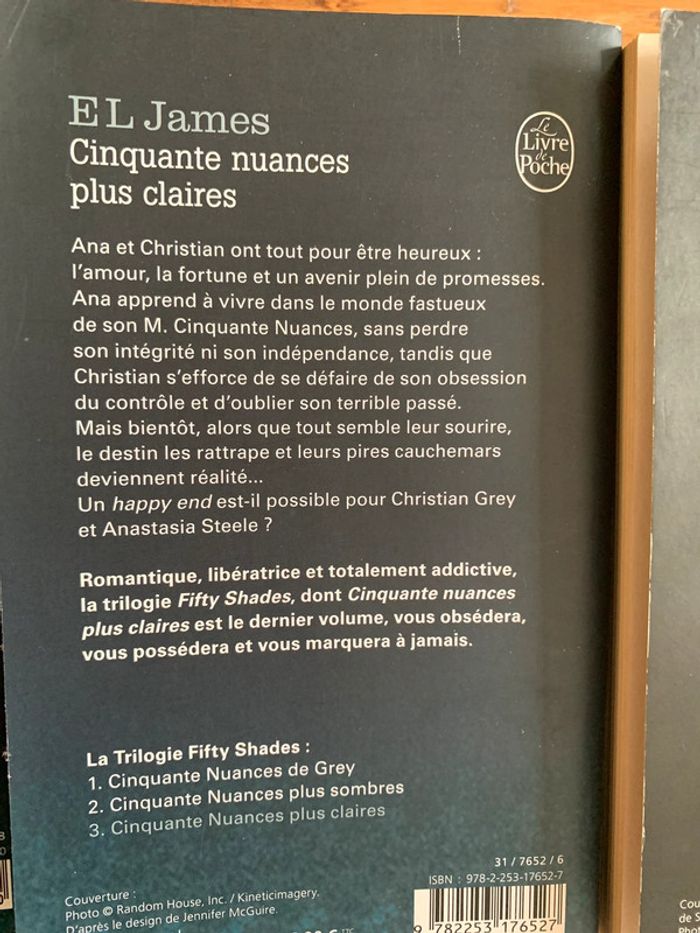 Trilogie cinquante nuance de grey 4 livres - photo numéro 9