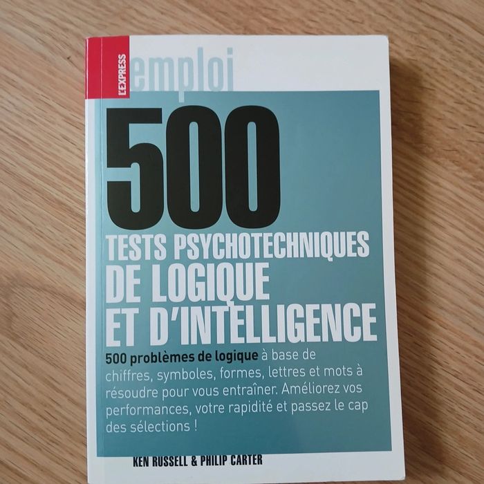 Livre tests psychotechniques