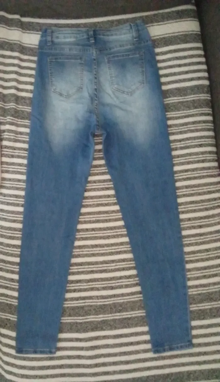 Jeans slim Taille Haute - Shein - Taille S - photo numéro 5