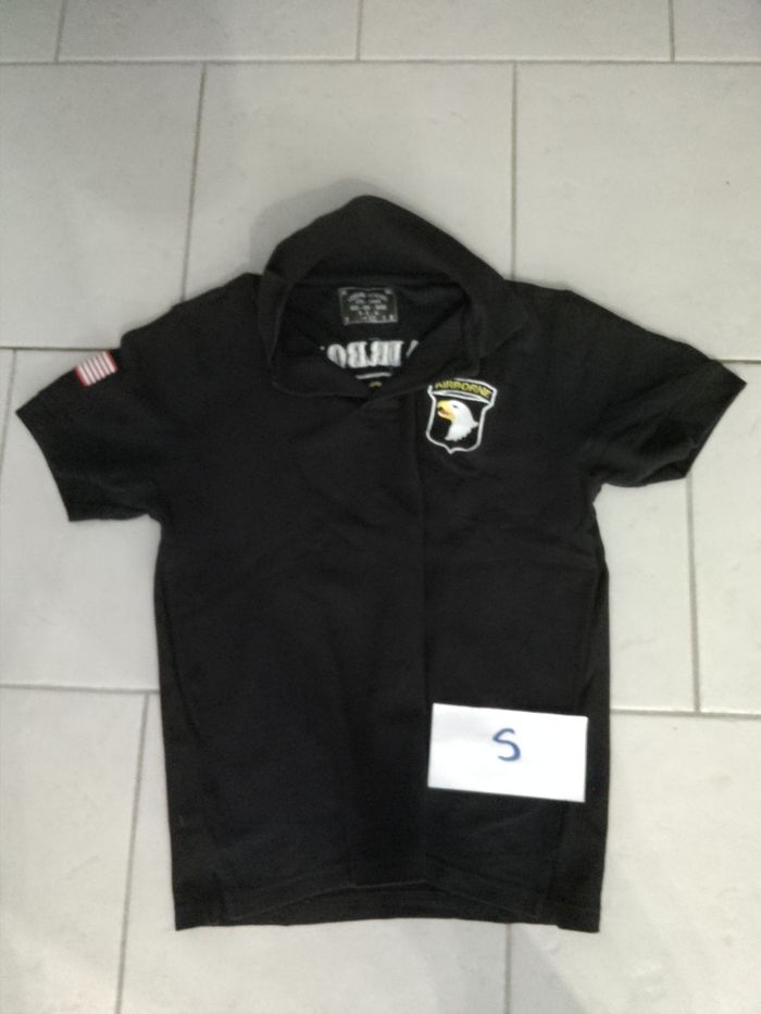 Polo brodé noir - photo numéro 2