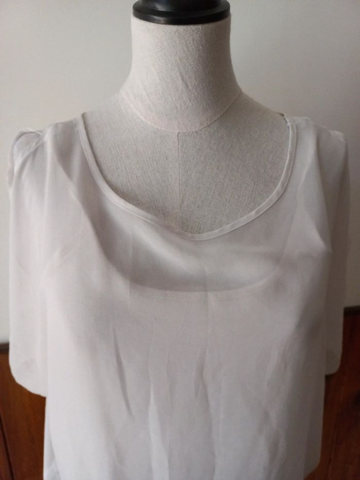 Blouse voile blanc - photo numéro 2