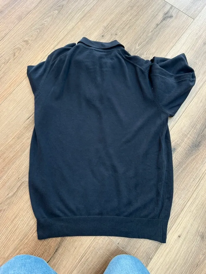 Polo homme Lacoste marine à boutons sweat homme Lacoste polo pull taille M taille L - photo numéro 3