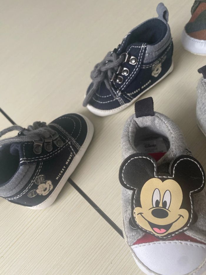 3 paires bébé chaussons chaussures - photo numéro 3