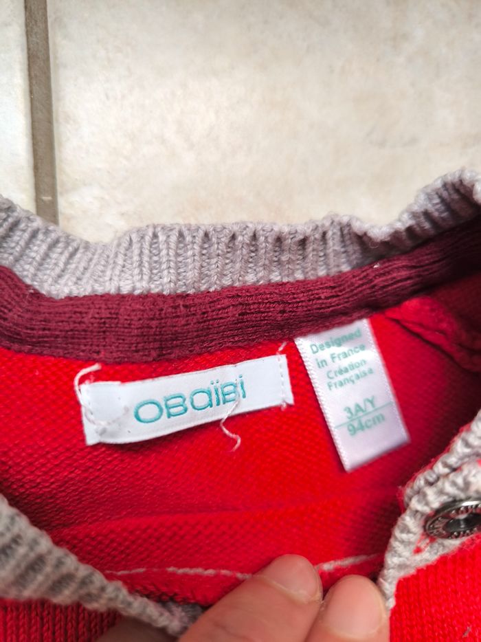 Pull rouge - photo numéro 3