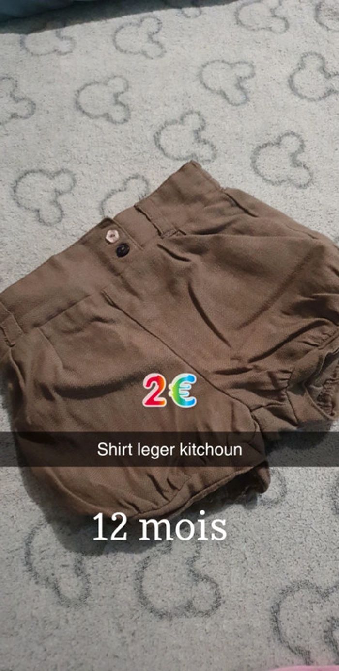 Short kitchoun 12 mois