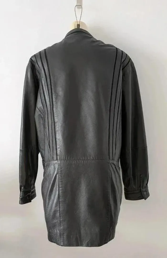 Blouson vintage en cuir agneau - La Richarde - taille 44 - photo numéro 3
