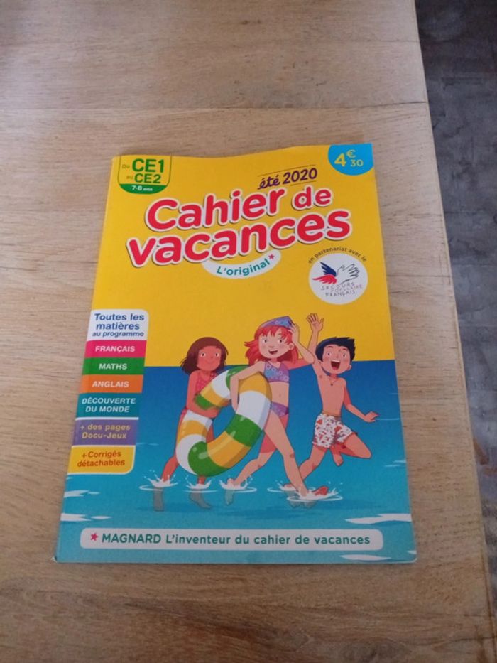 Cahier de vacances