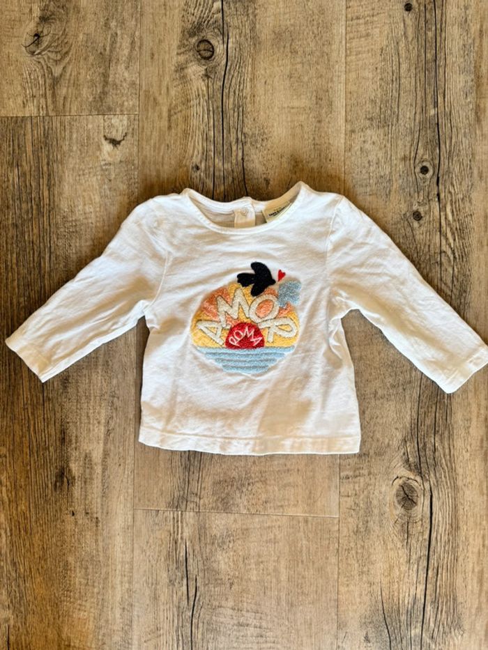 Haut manche longue bébé fille - 3 mois