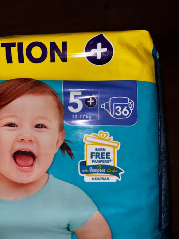 Lot De 2 Packs De Couches Pampers Baby-Dry Neuf Dans L’emballage Taille 5 et 5+ - photo numéro 3