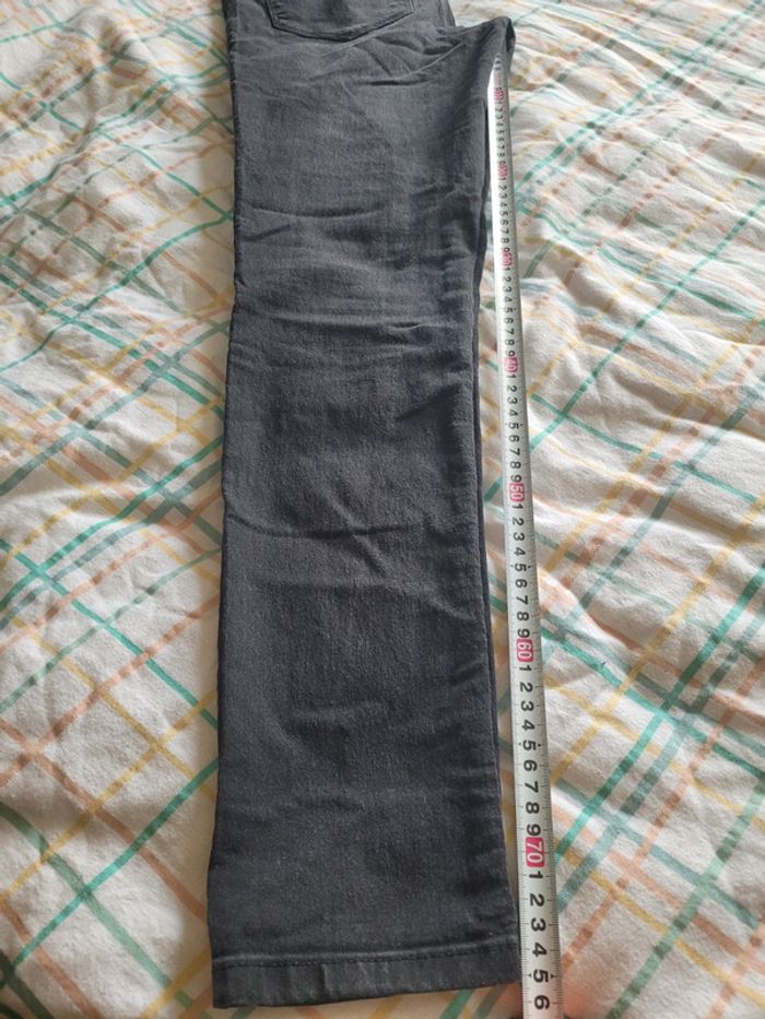Pantalon jean noir délavé, taille 38 /40 - photo numéro 11