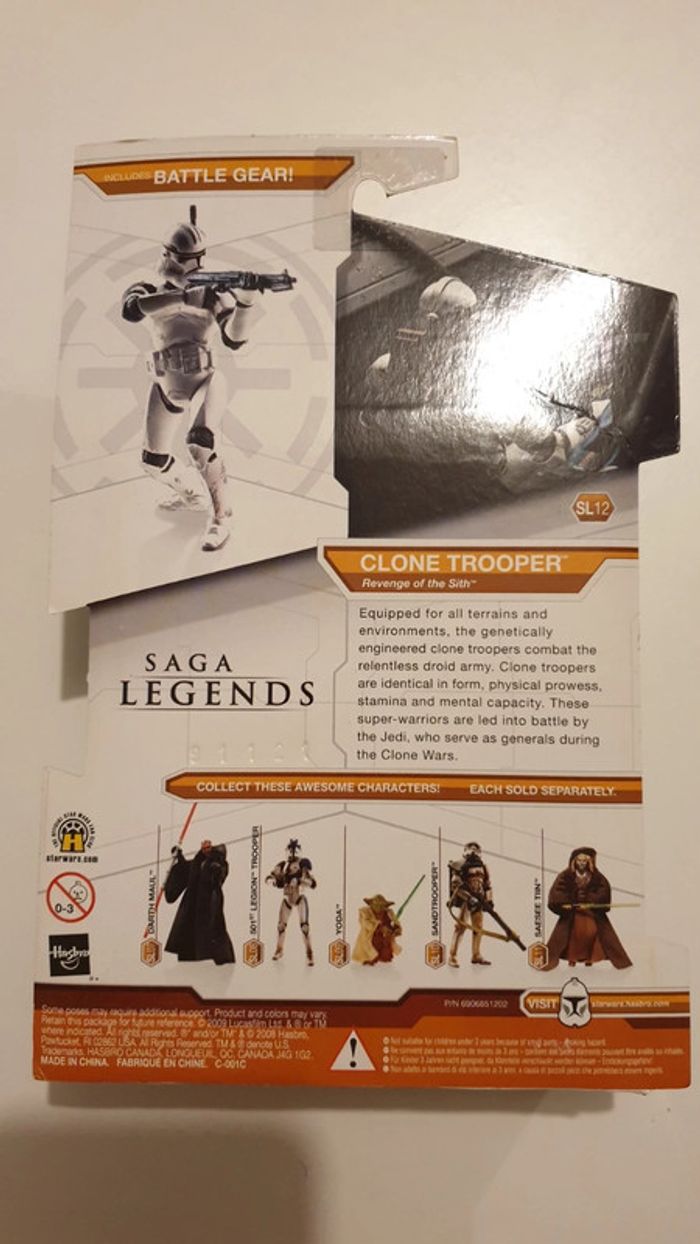 Figurine star wars : clone trooper revenge pf the sith - photo numéro 2