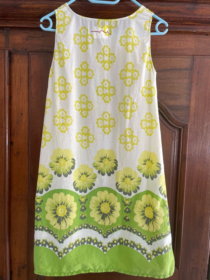 Robe Teddy Smith taille 1,XS/S,36/38,blanche à motifs jaunes,verts,noirs,tbe - photo numéro 2