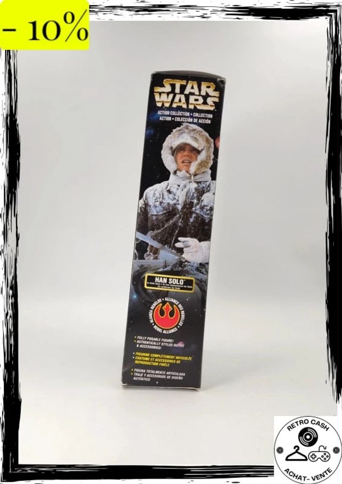 Star Wars Action Collection Han Solo Hoth Gear 12 " Figurine 1997 Kenner 27916 - photo numéro 6