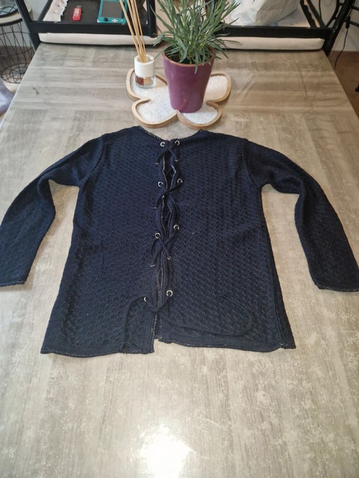 Pull bleu marine - photo numéro 5