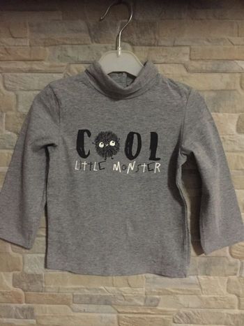 Sous-pull gris Kiabi 24M