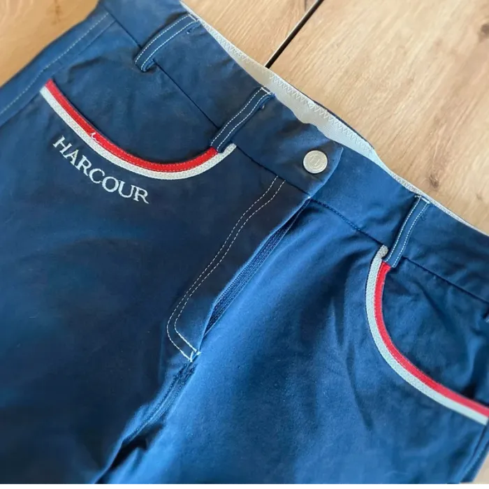 Pantalon Harcour  – Gros  Grip –  Taille  38 – Bleu  Marine  et  Liseret Rouge –  Bon état - photo numéro 4