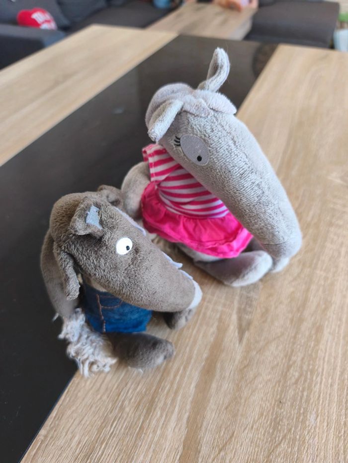 Peluches loup fille et garçon - photo numéro 3