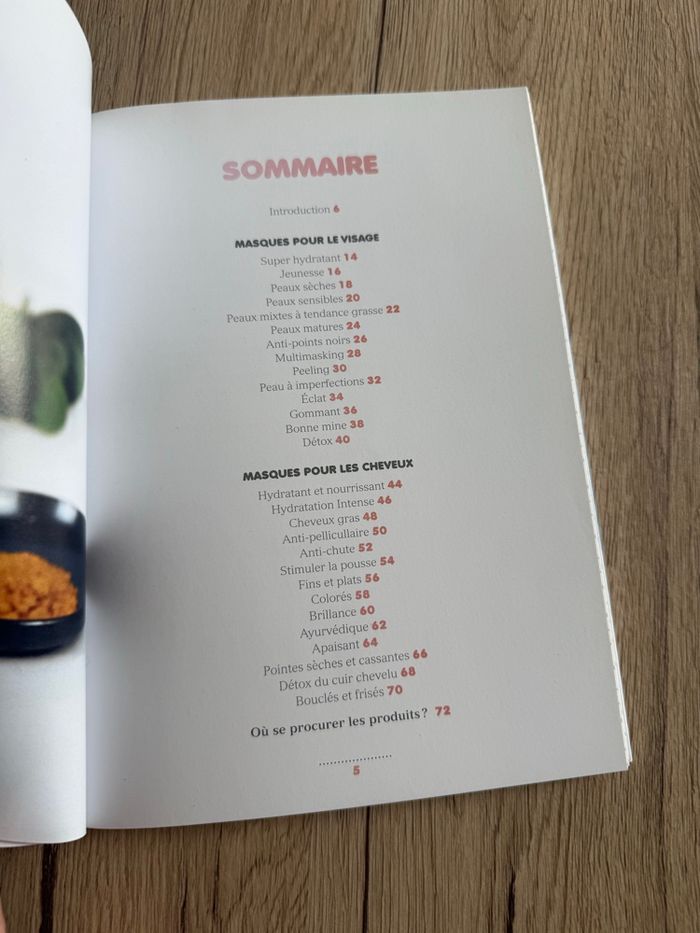 Livre Masques de beauté