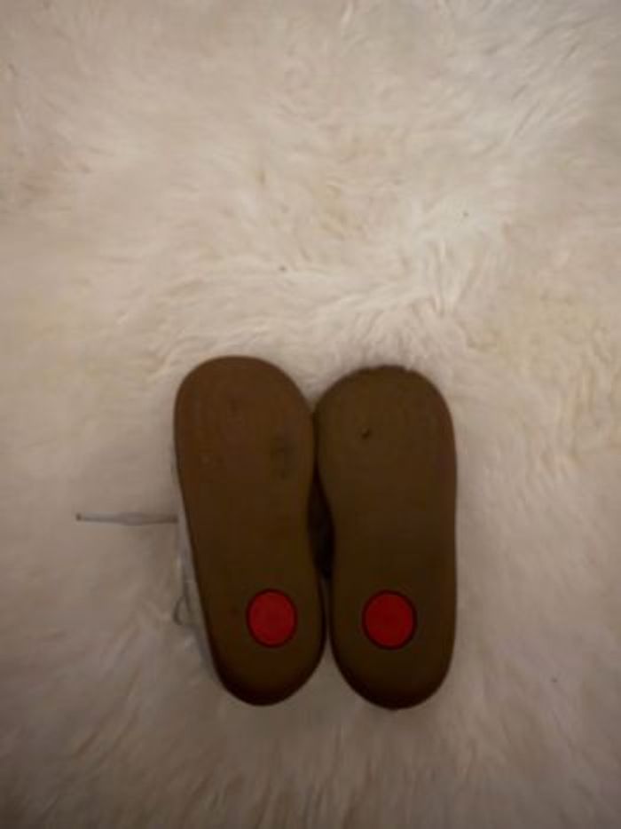 Pom d’Api Chaussures – premiers pas –  bleu argentées - photo numéro 6