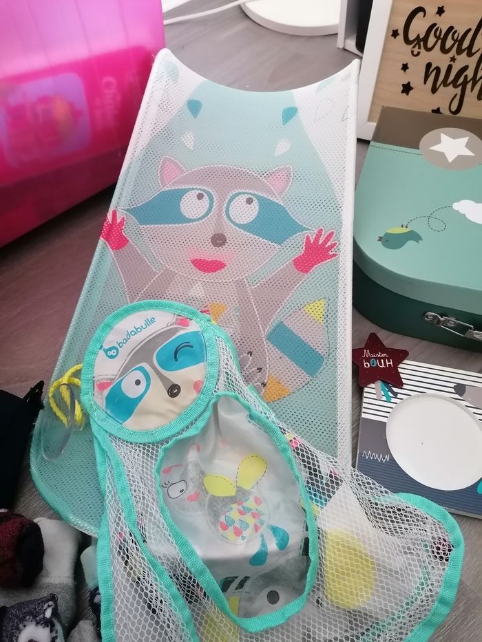 Transat badabulle et porte jeu de bain