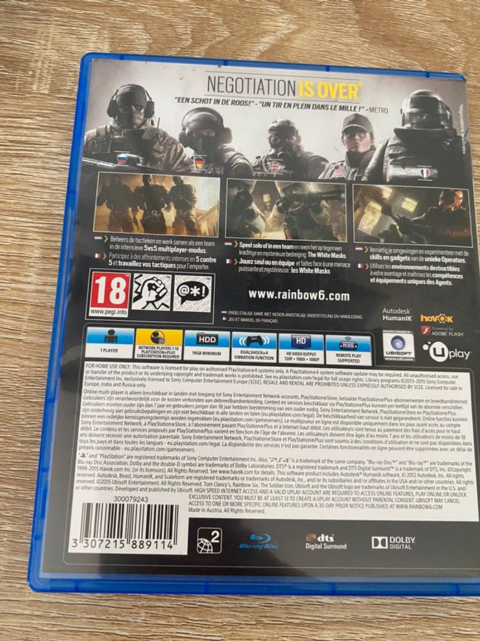 Jeu ps4 rainbow six siège - photo numéro 2
