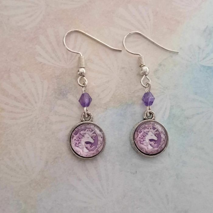 Boucle d'oreille Licorne