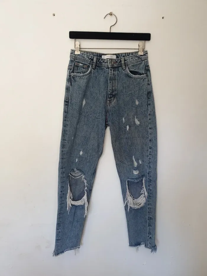 Jean troué Zara A1216