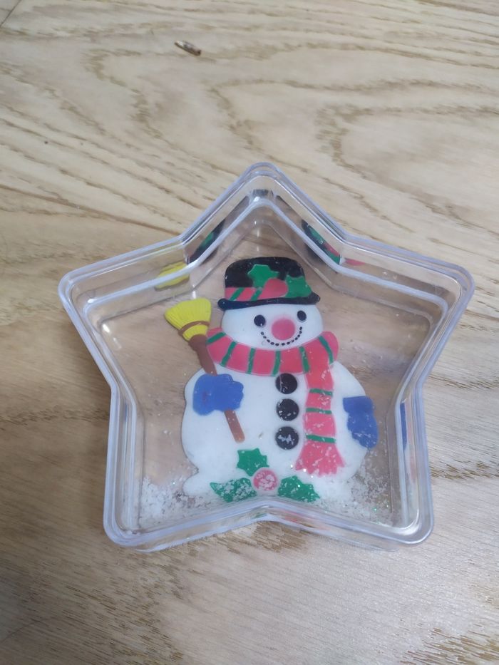 Lot de 4 boules à neige de Noël en forme d'étoile - photo numéro 5