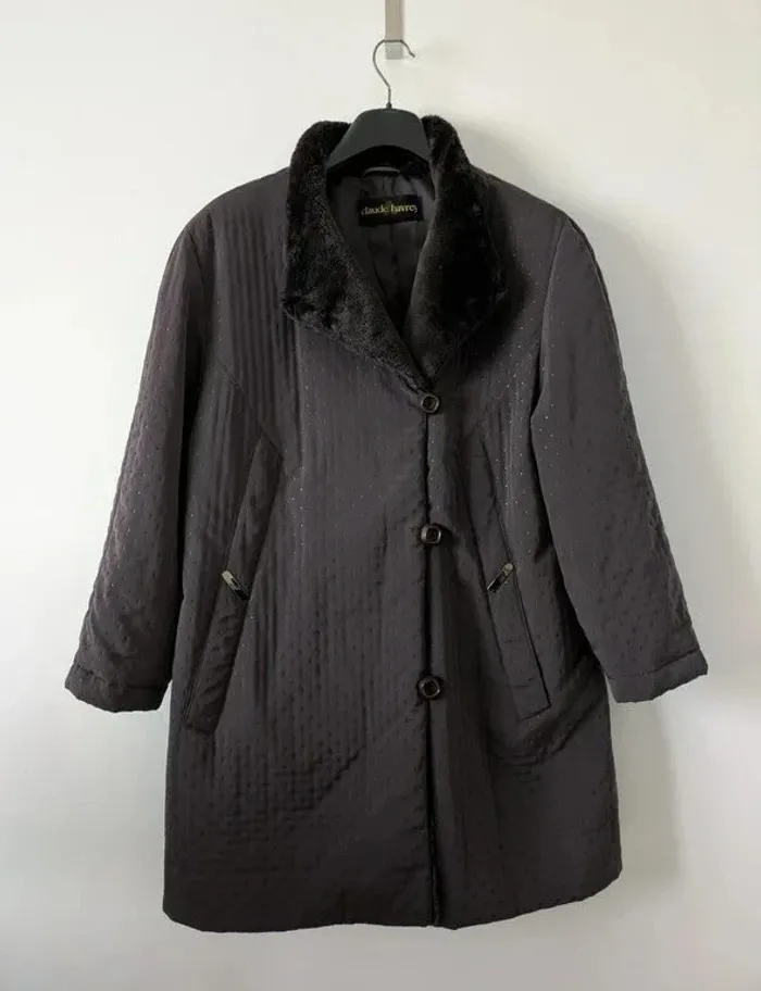 Manteau marron ample - Claude Harvey - taille 44/46