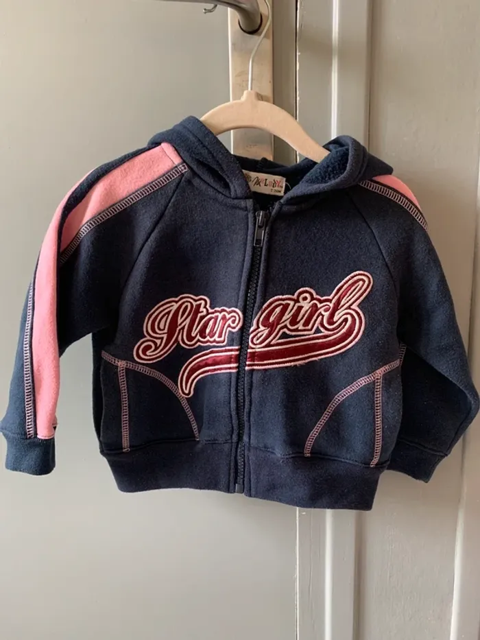 Sweat gilet à capuche
