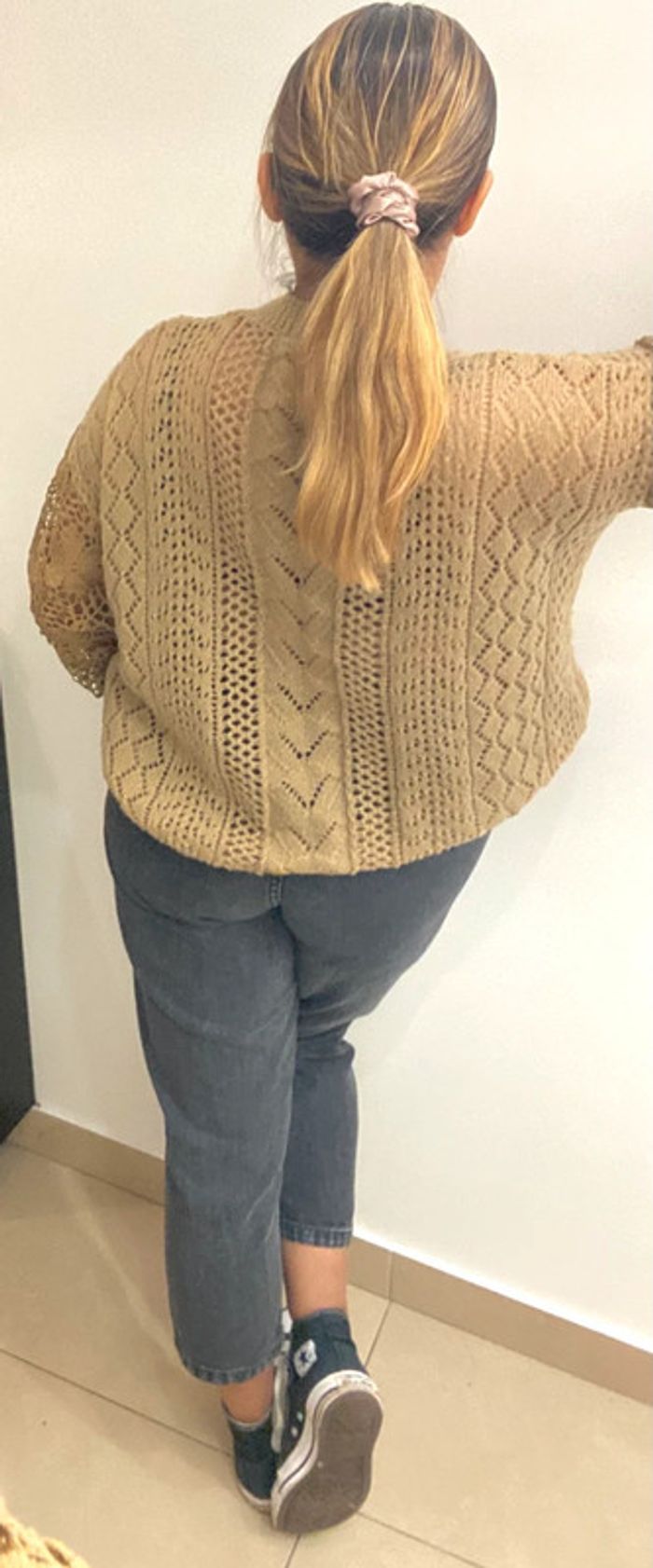 Superbe Pull Maille Ajourée Taille 38-40 - photo numéro 7