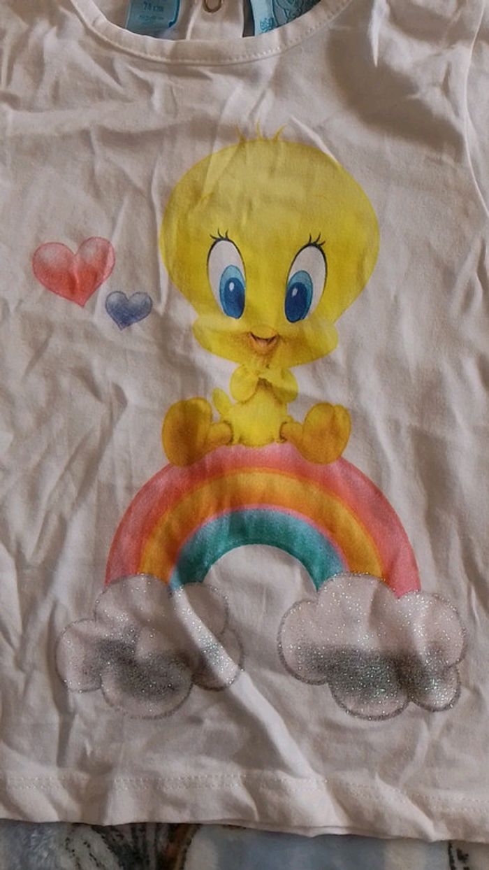 T-shirt titi 12 mois neuf - photo numéro 2