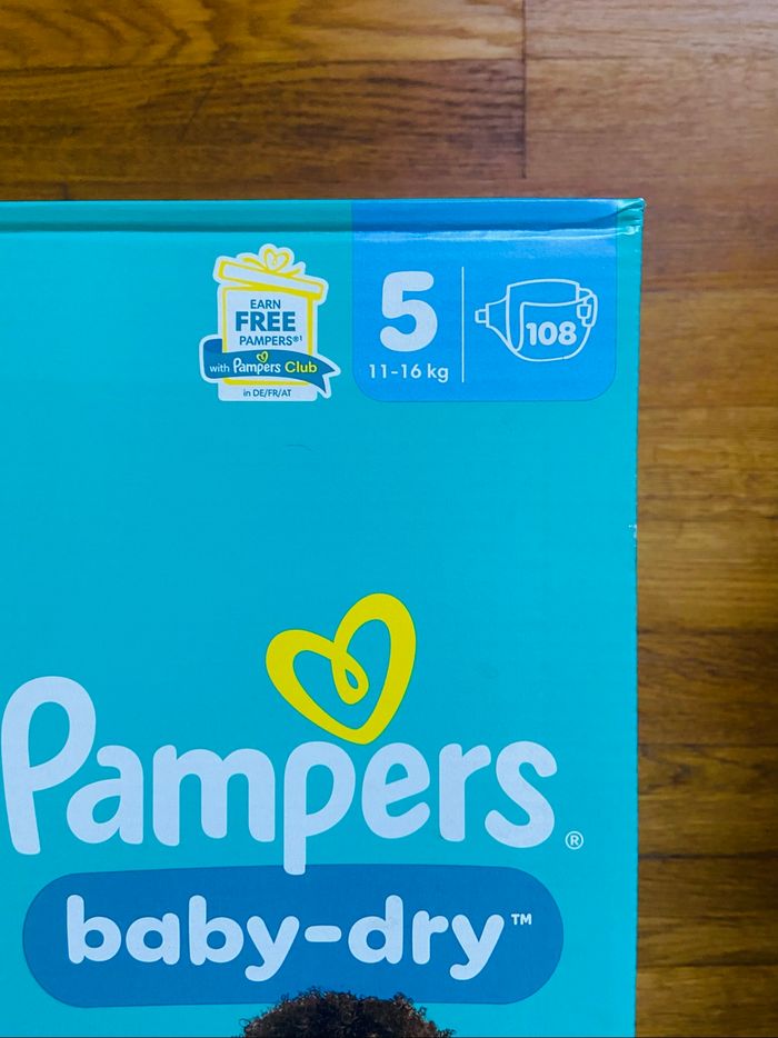 2 Maxi Packs couches Pampers Baby Dry taille 5 - photo numéro 2