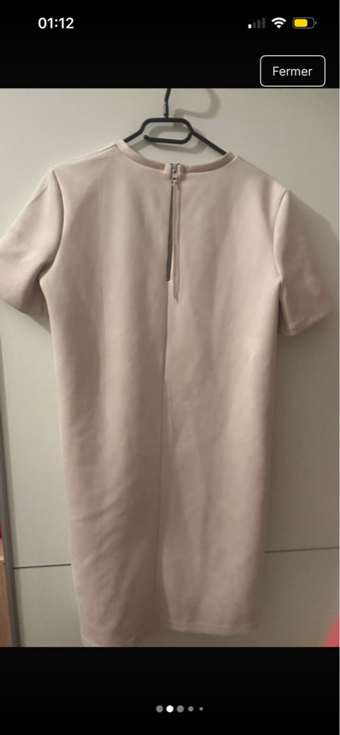 Robe rose à velours - photo numéro 2