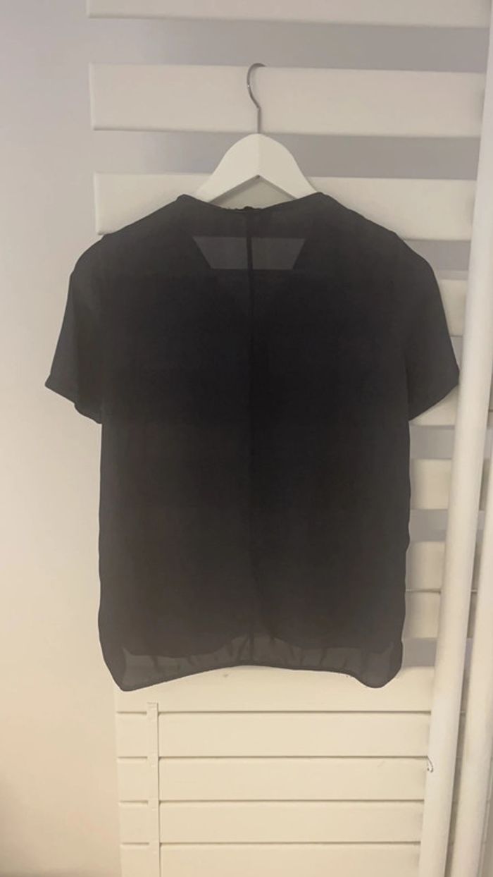 Blouse en soie The Kooples noire XS - photo numéro 4