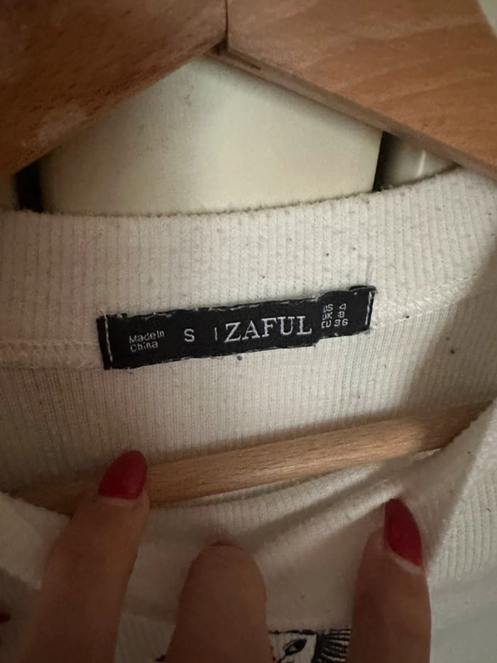 Haut crop top manches longues zaful S detail soleil - photo numéro 2