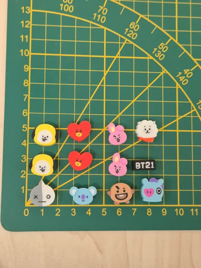 Mini gommes Tsume Tsume Keshigomu : BT21 - photo numéro 5