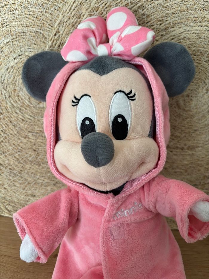 Doudou Minnie peignoir maillot de bain rose pois Disney - photo numéro 2