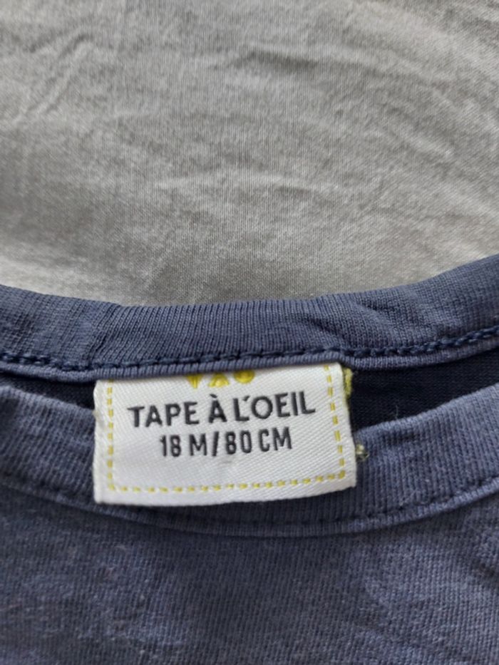 Lot 2 t-shirt manches longues 18 mois (Tape à l'œil et DPAM) - photo numéro 3