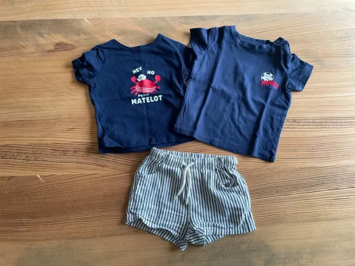 Lot short + tee-shirt