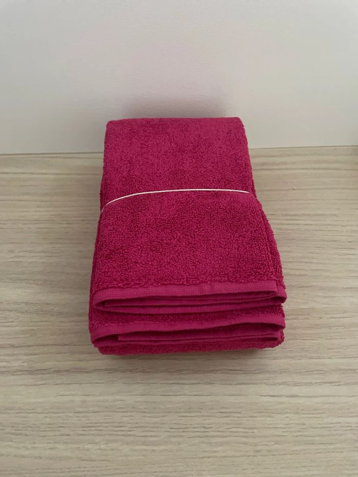 Éponge de coton fuchsia 50cm/laize