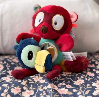 Jouet d’éveil Lilliputiens – Renard & Toucan avec miroir