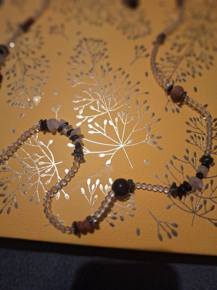 Collier sautoir en pierres naturelles - photo numéro 2