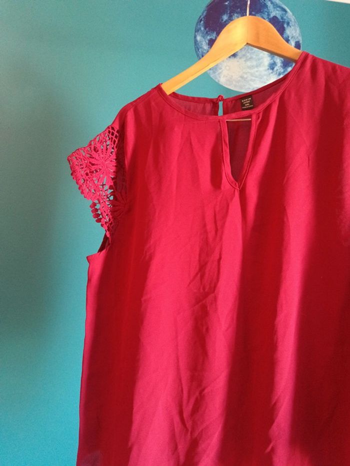Blouse bordeaux - photo numéro 3