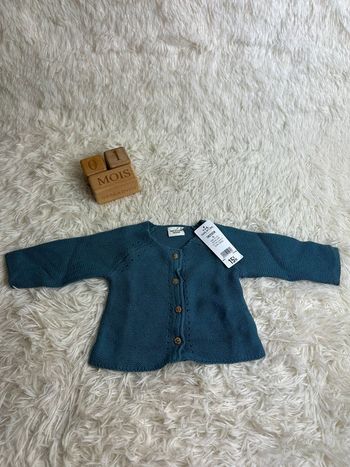 Cardigan bleu tape à l’œil taille 1 mois