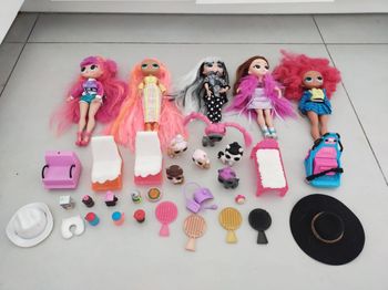 Lot poupées LOL OMG et accessoires