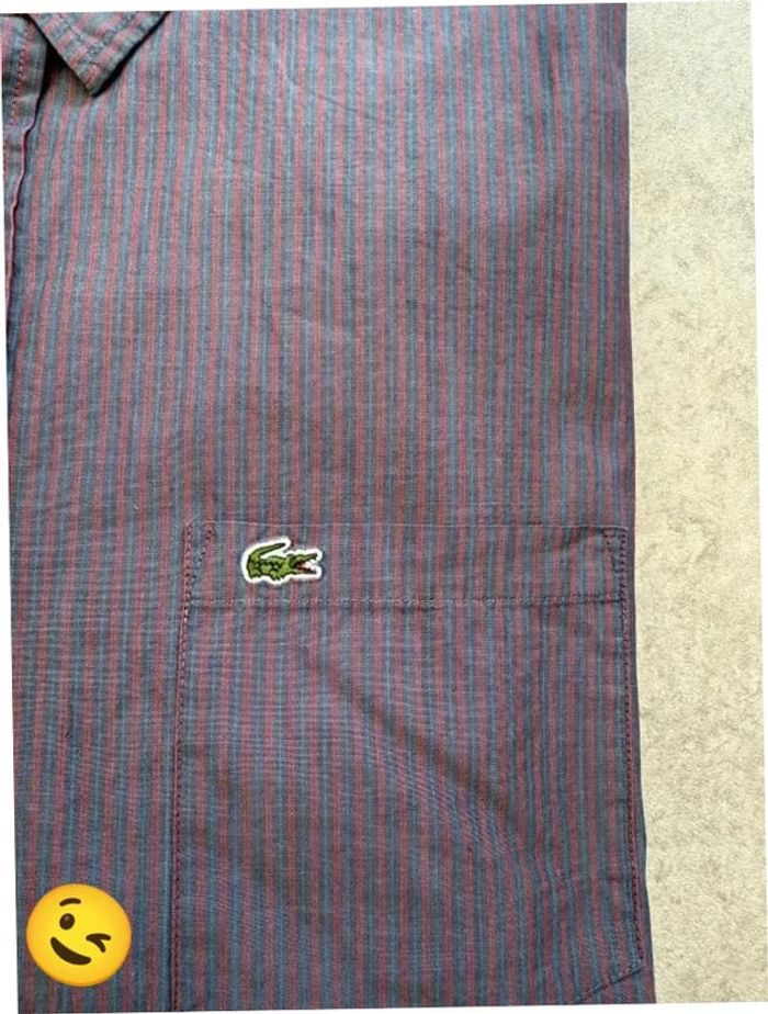 Chemise Lacoste manche longue Taille L noir Homme Men CHE78 - photo numéro 2