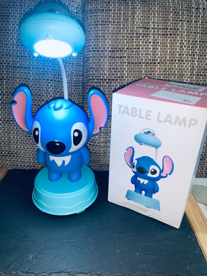 Lampe et veilleuse Stitch bleu